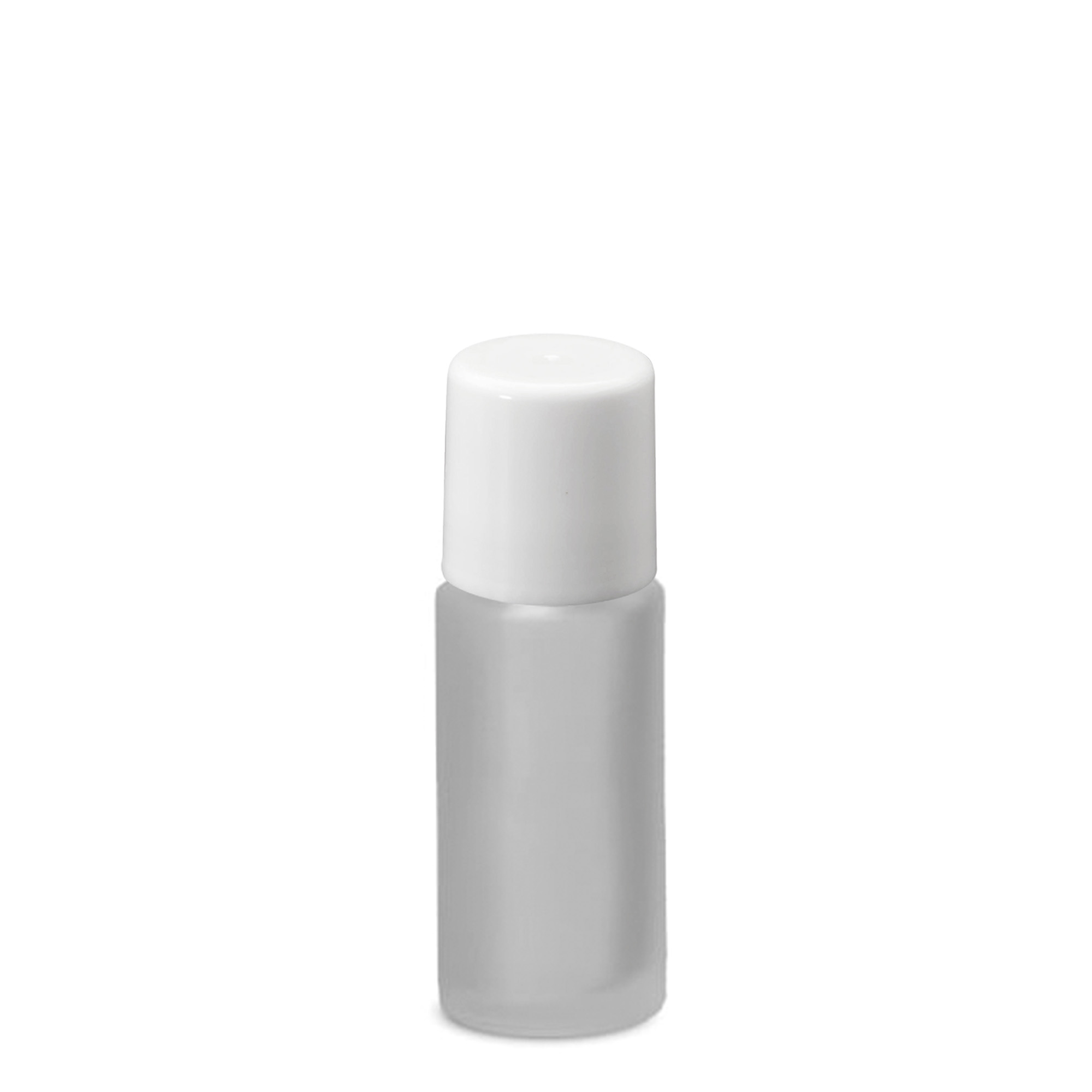 50 ml roll-on buteliukas, stiklas, rudas, kaklelis: sriegiamas dangtelis