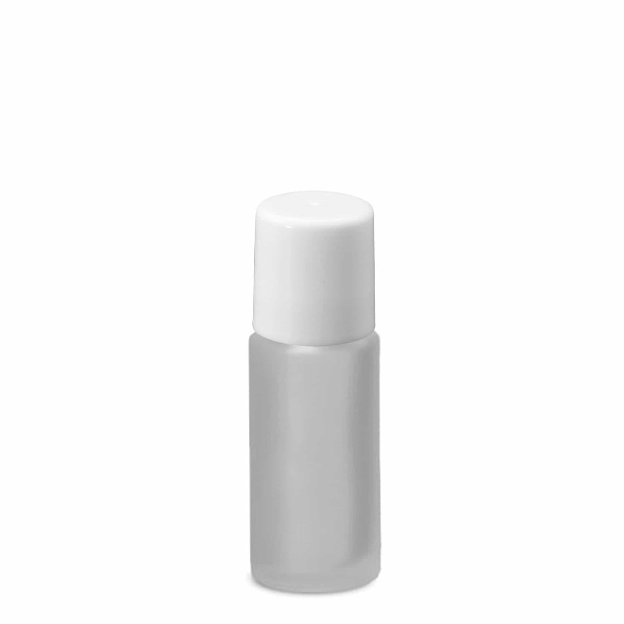 50 ml roll-on pudele, stikls, matēts, atvere: skrūvējams aizvērums