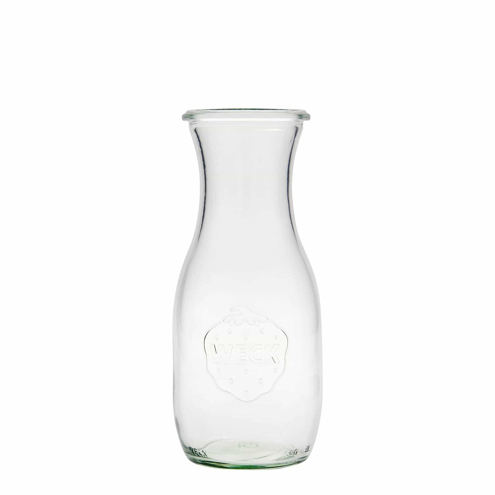 500 ml WECK sulas pudele, aizdare: noapaļota mala 500 ml WECK sulas pudele, aizdare: noapaļota mala