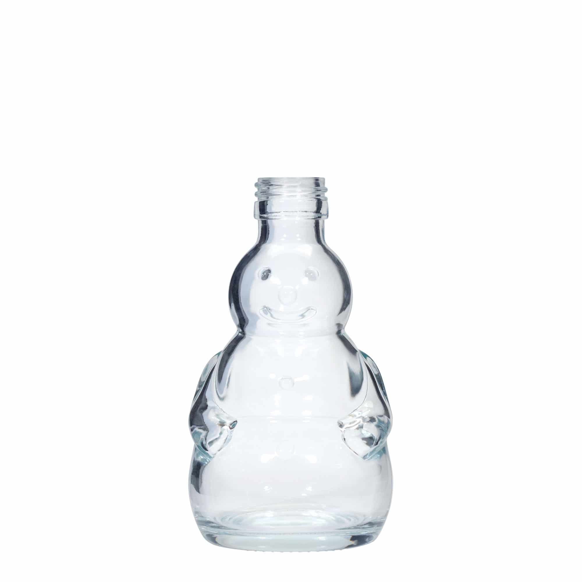 200 ml stikla pudele 'Sniegavīrs', mutes daļa: PP 28 200 ml stikla pudele 'Sniegavīrs', mutes daļa: PP 28