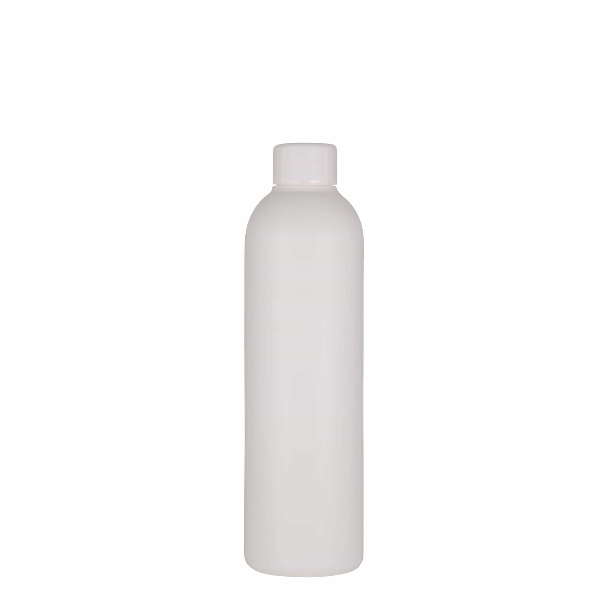 250 ml plastmasas pudele 'Tuffy', HDPE, balta, atvere: 24/410