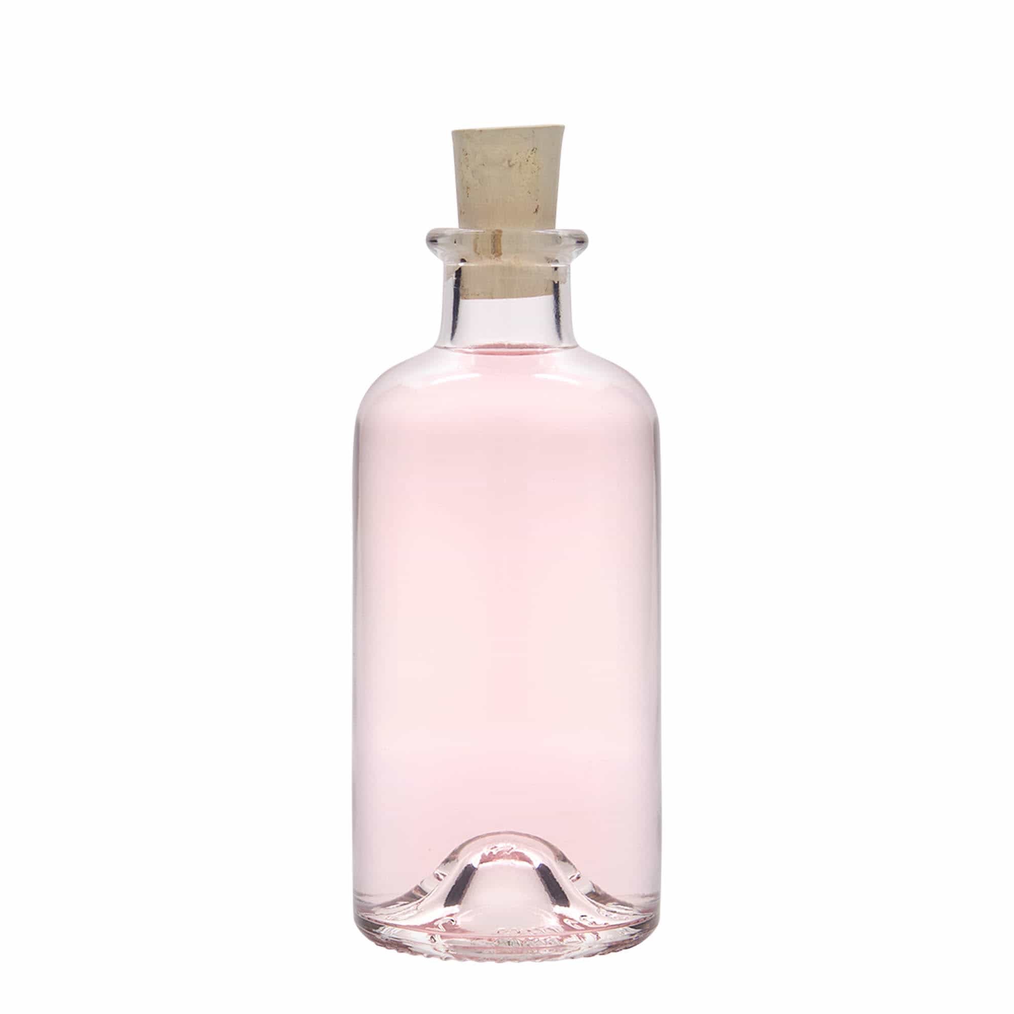 200 ml stikla pudele, farmācijas, aizdare: korķis