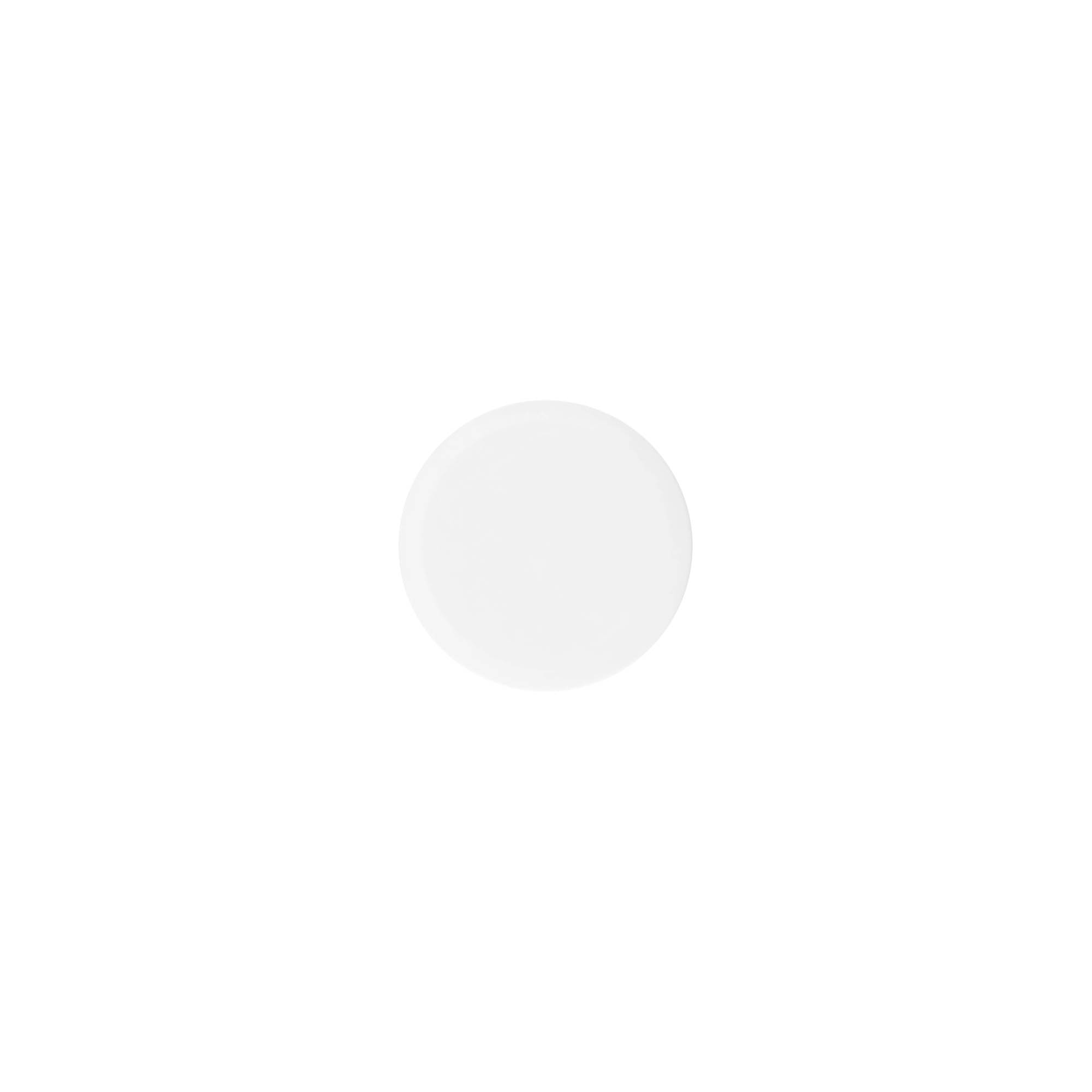 Skrūvējams vāciņš 'White Line' 12 ml, PP plastmasas, balts