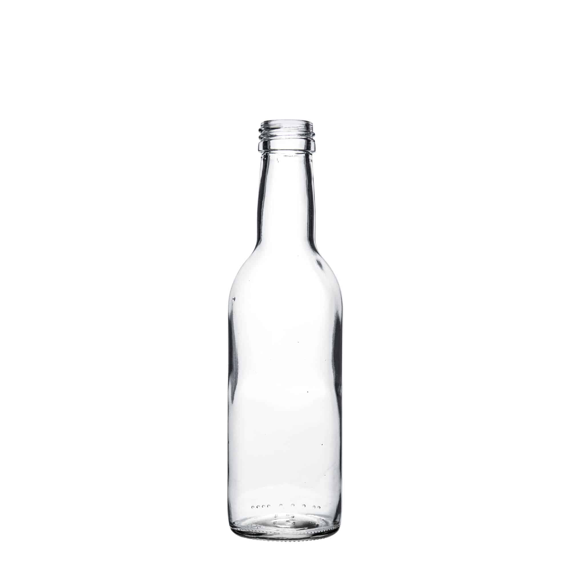 250 ml stikla pudele 'Bordeaux', aizdare: PP 28 250 ml stikla pudele 'Bordeaux', aizdare: PP 28