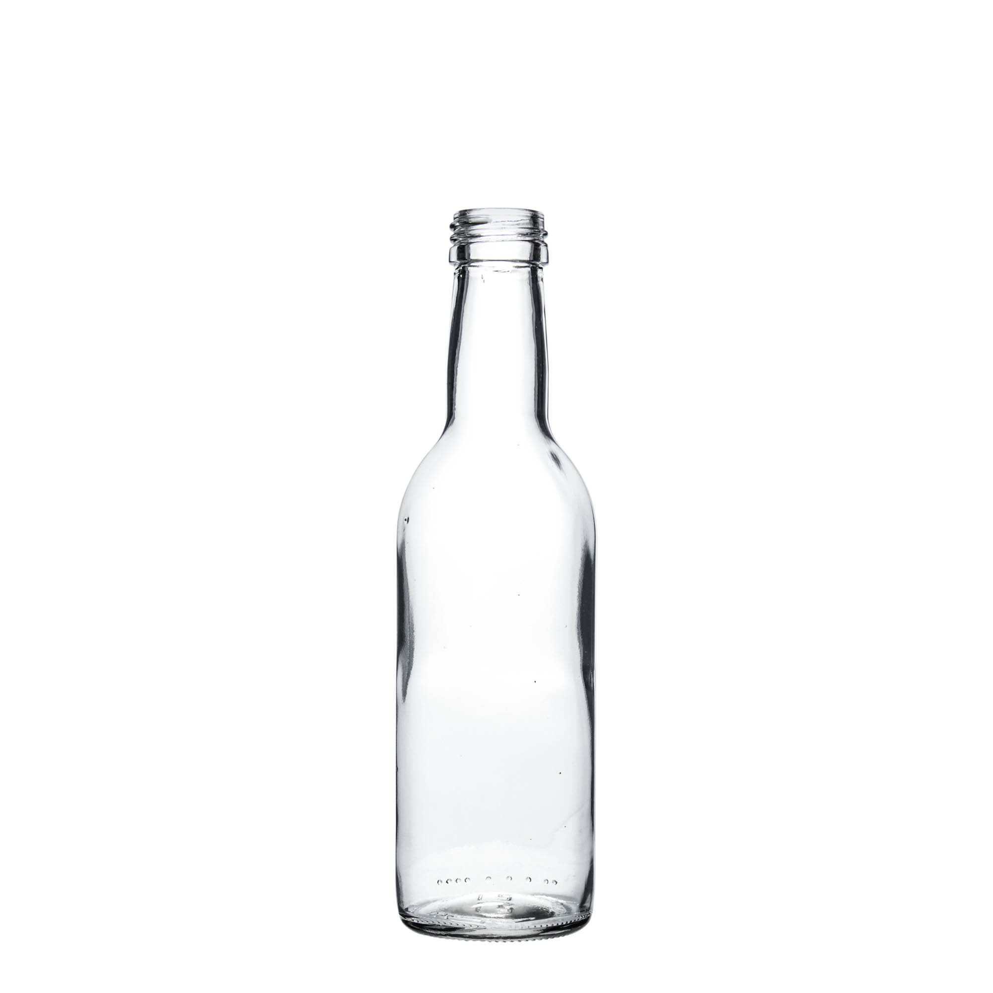 250 ml stikla pudele 'Bordo', atvere: PP 28 250 ml stikla pudele 'Bordo', atvere: PP 28