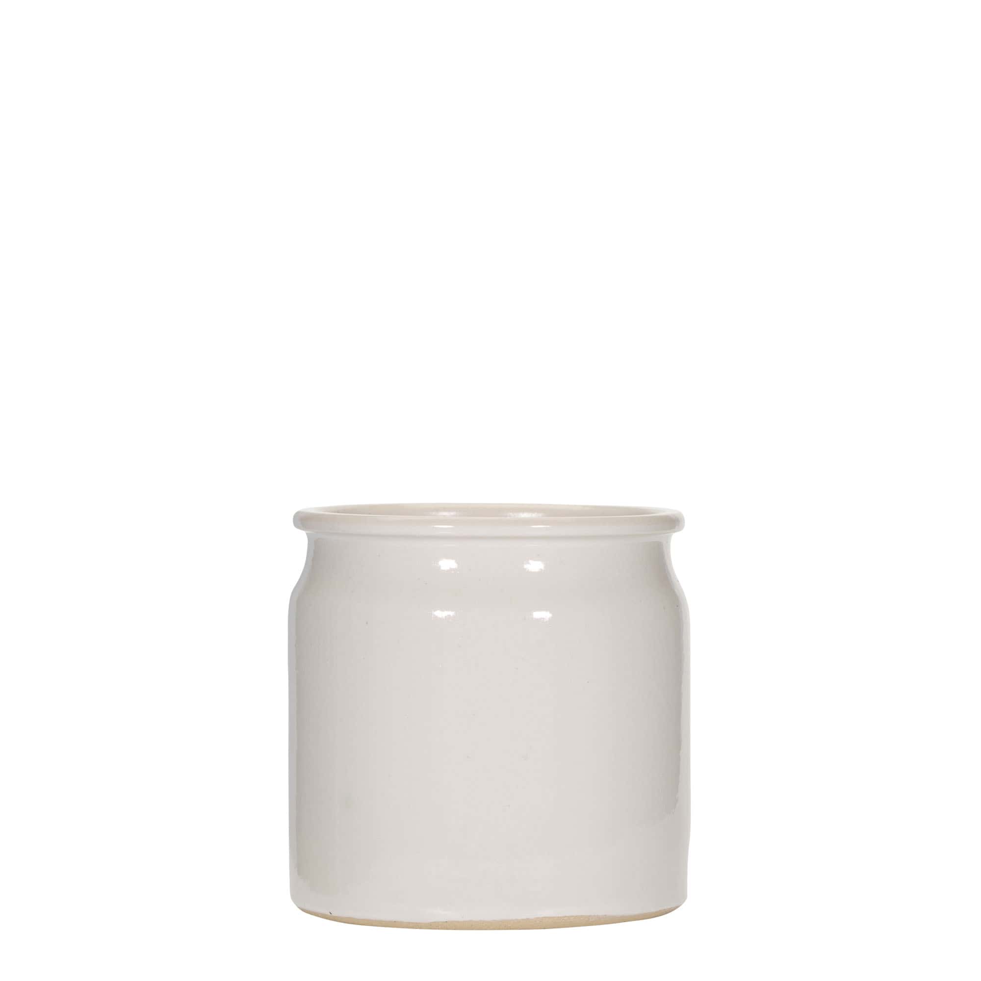 160 ml māla podiņš, keramika, balts, aizdare: korķis 160 ml māla podiņš, keramika, balts, aizdare: korķis
