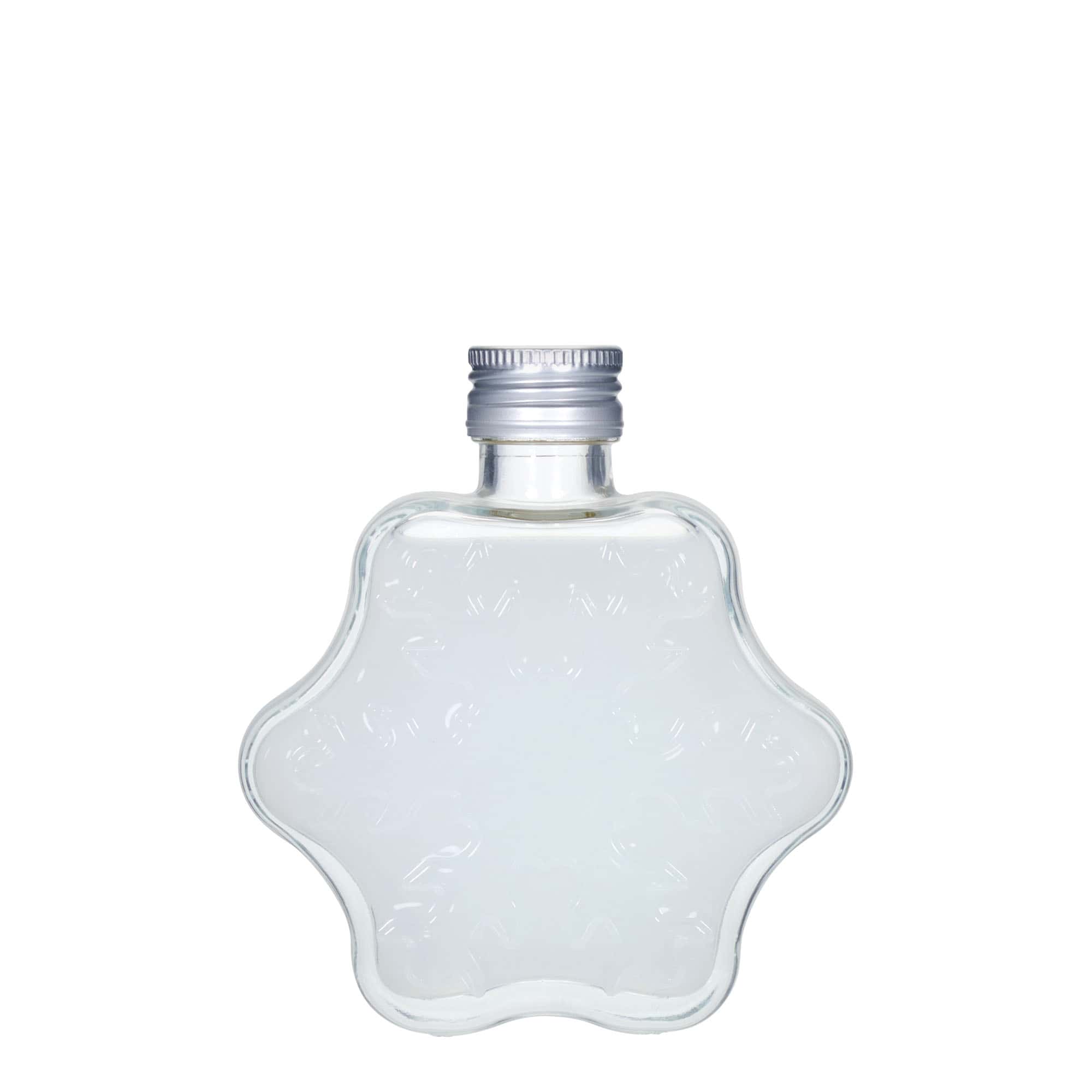 200 ml stikla pudele 'Sniega pārslas', mutes daļa: PP 28