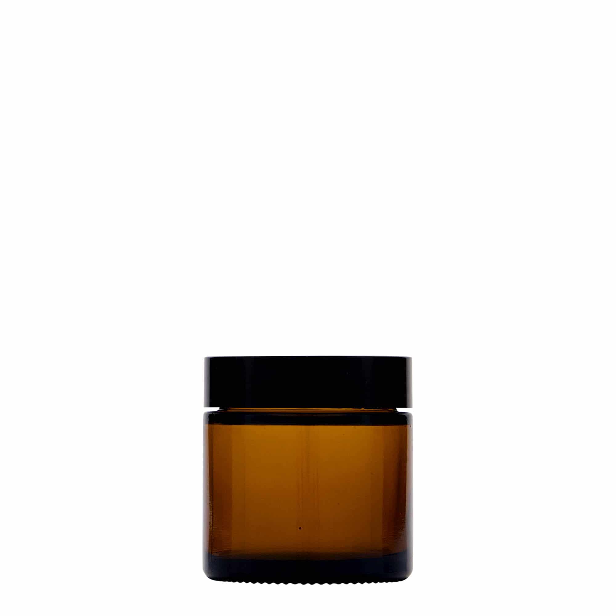 60 ml burciņa 'Brown Line', stikls, brūna, atvere: skrūvējams vāciņš