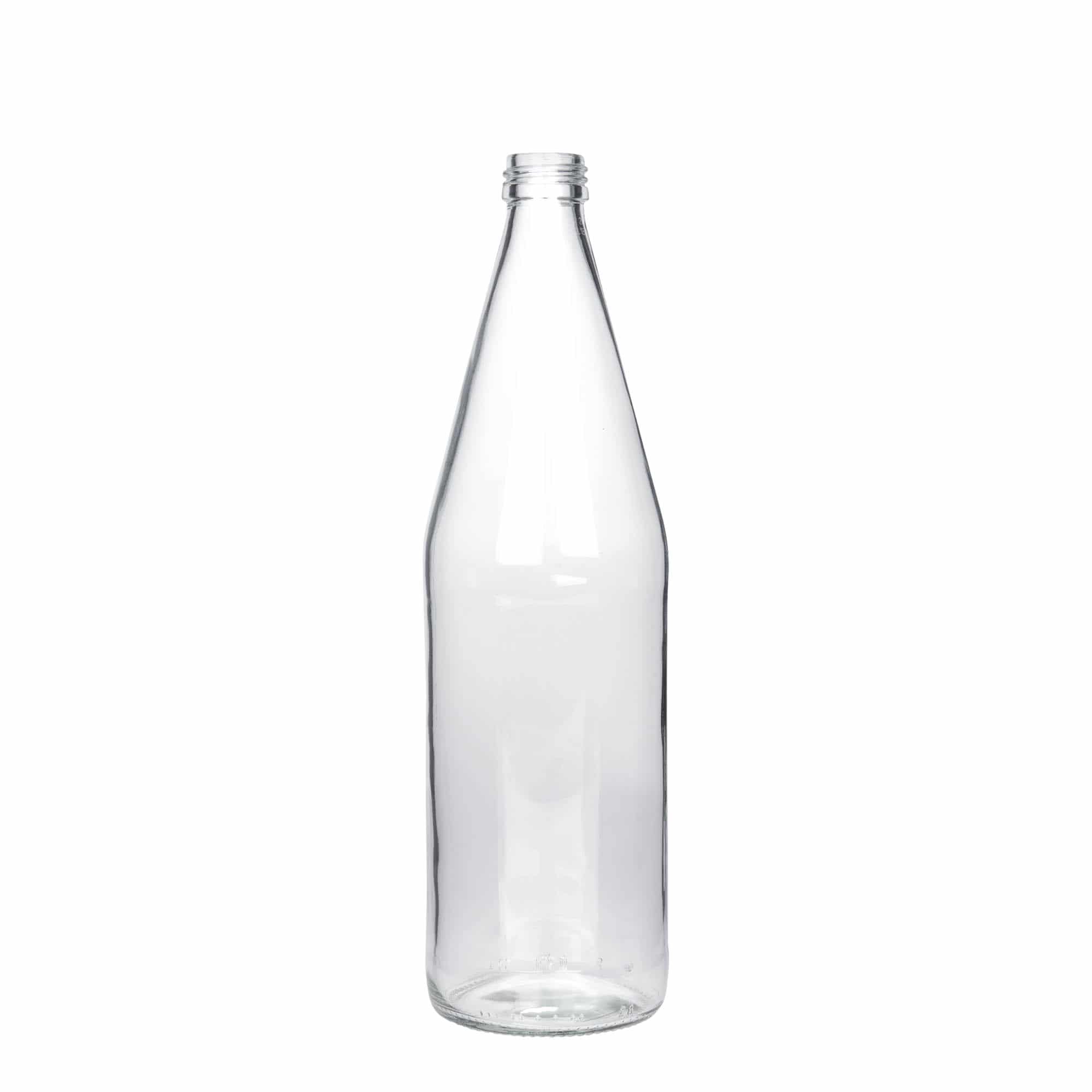 750 ml universāla pudele burkānu formā, stikls, atvere: PP 28