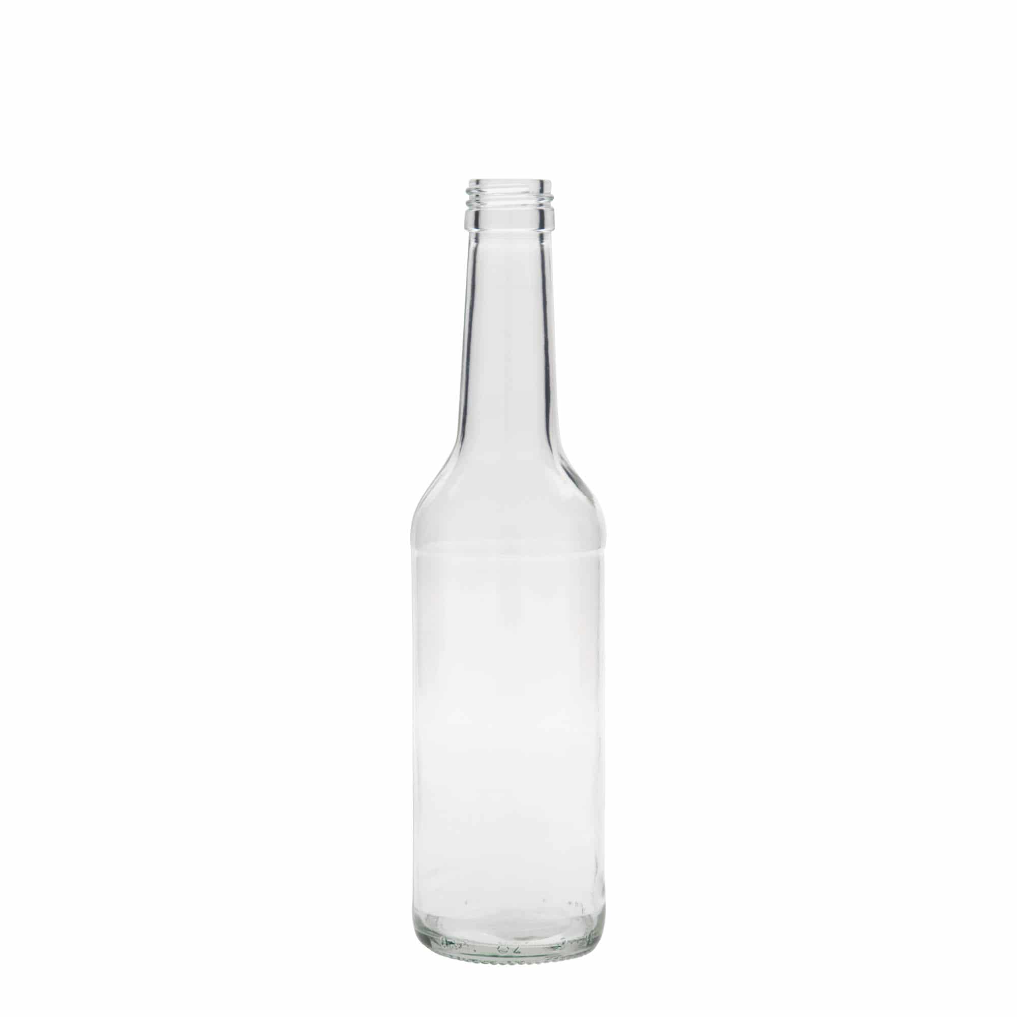 350 ml stikla pudele ar taisnu kakliņu, aizdare: PP 28 350 ml stikla pudele ar taisnu kakliņu, aizdare: PP 28