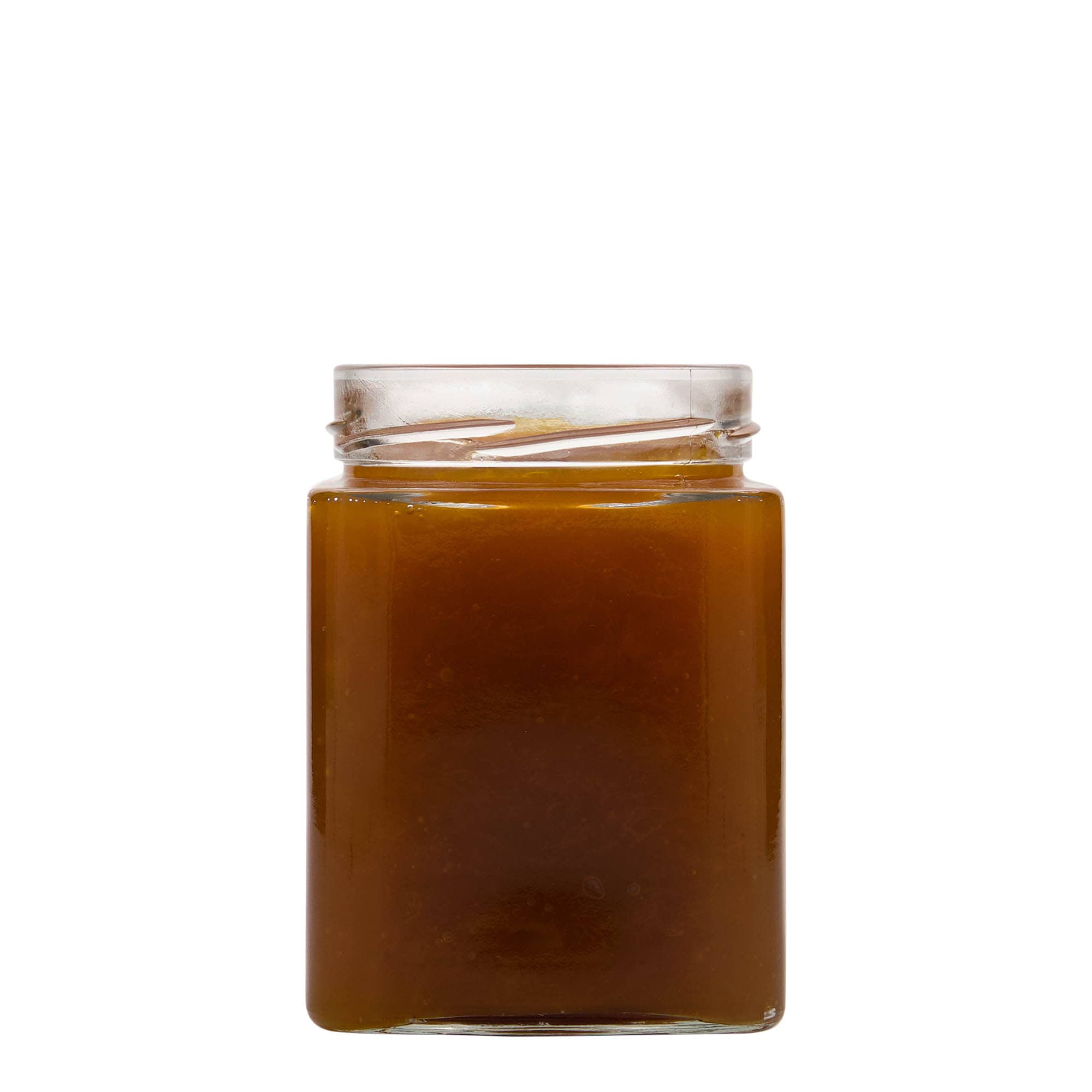 580 ml kvadrātveida stikla burka 'Ikarus', atvere: Deep-Twist-Off (DTO 82)