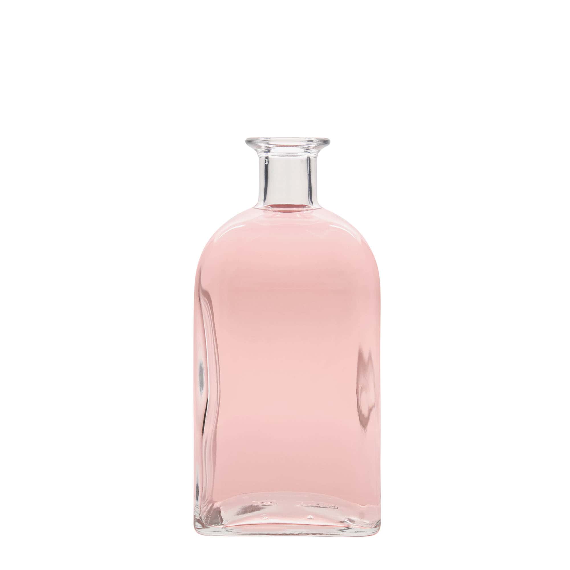 700 ml stikla pudele Apotheker Carré, kvadrātiska, atvere: korķis 700 ml stikla pudele Apotheker Carré, kvadrātiska, atvere: korķis