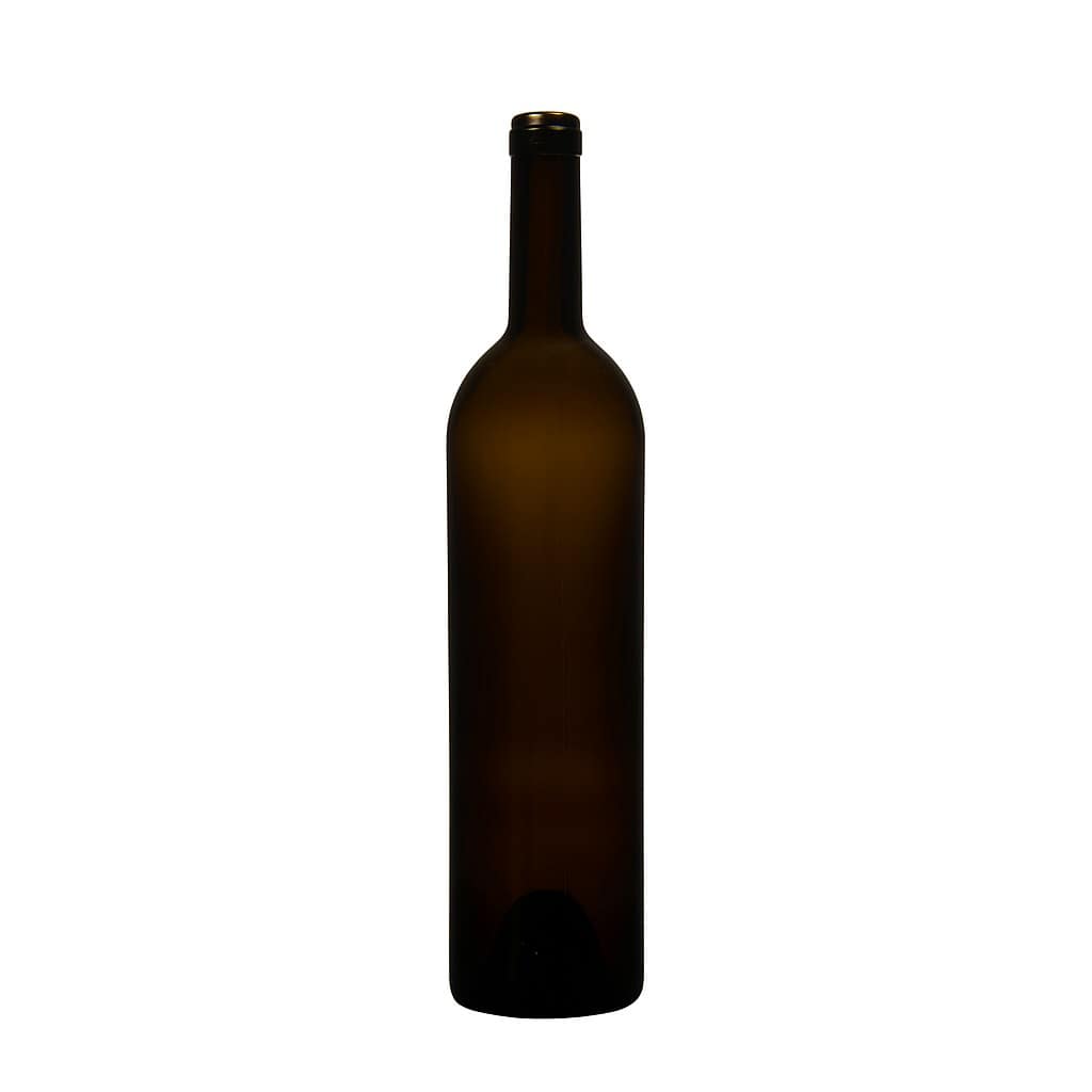 750 ml vīna pudele 'Liberty', antīki zaļa, atvere: korķis