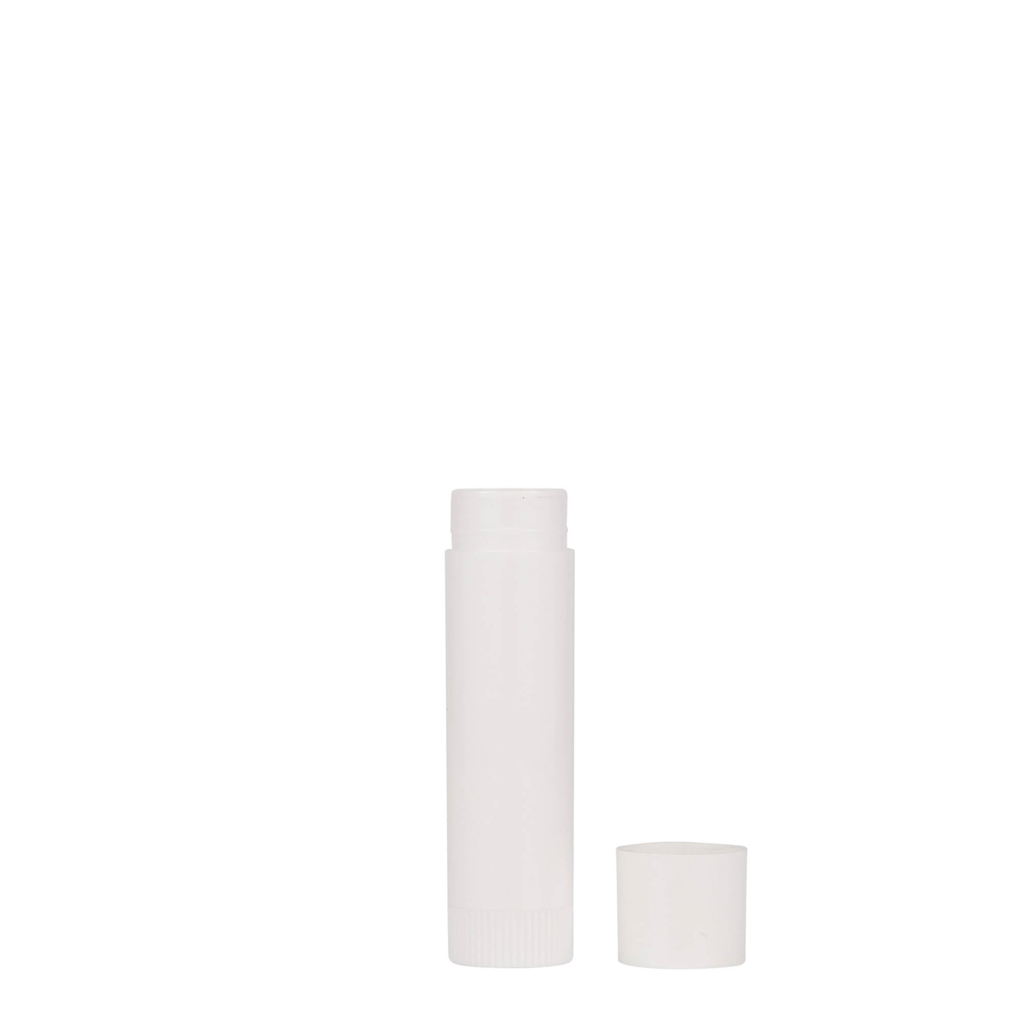 6 ml lūpu krāsas korpuss, PP plastmasa, balts