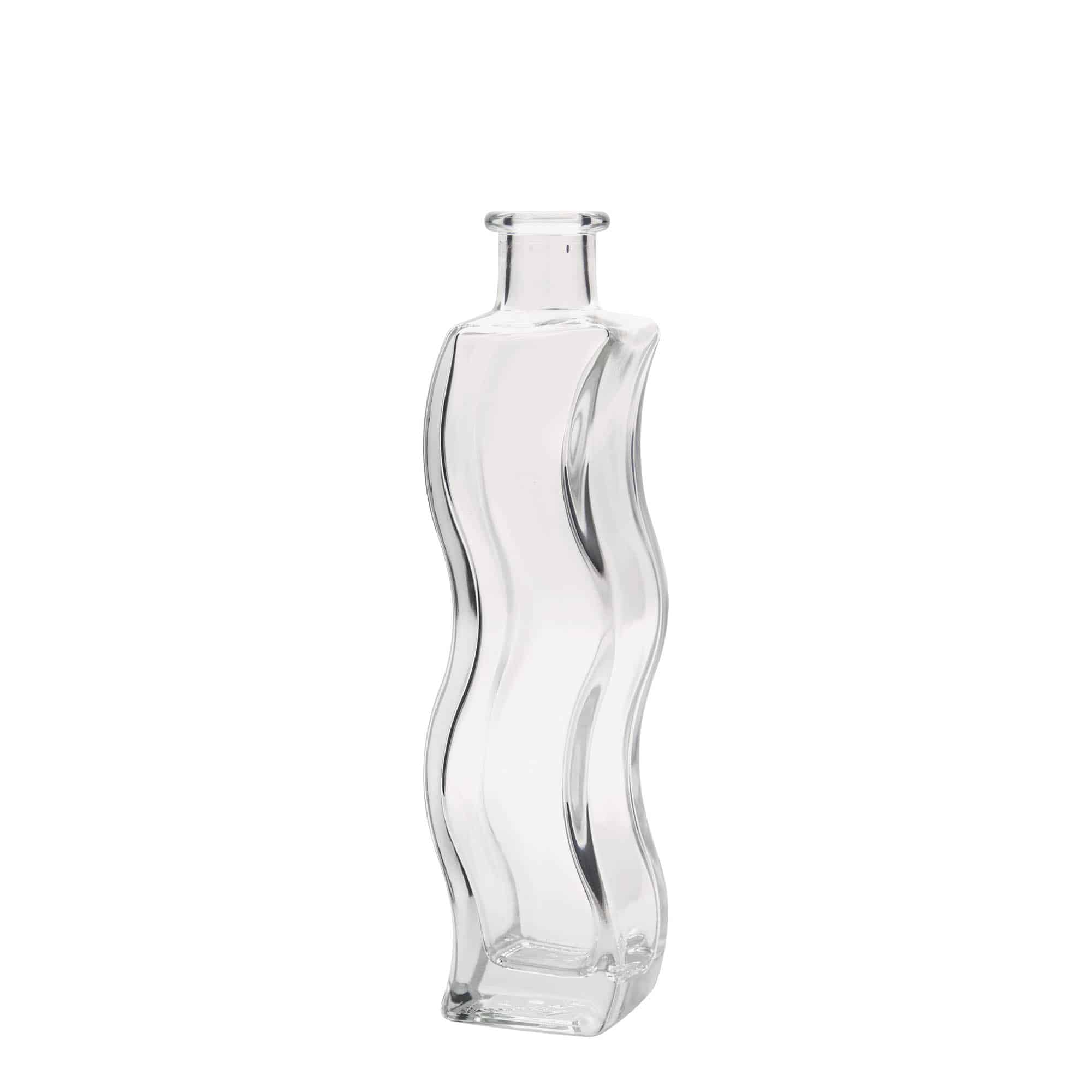 200 ml stikla pudele 'Vilnis', kvadrātiska, aizdare: korķis