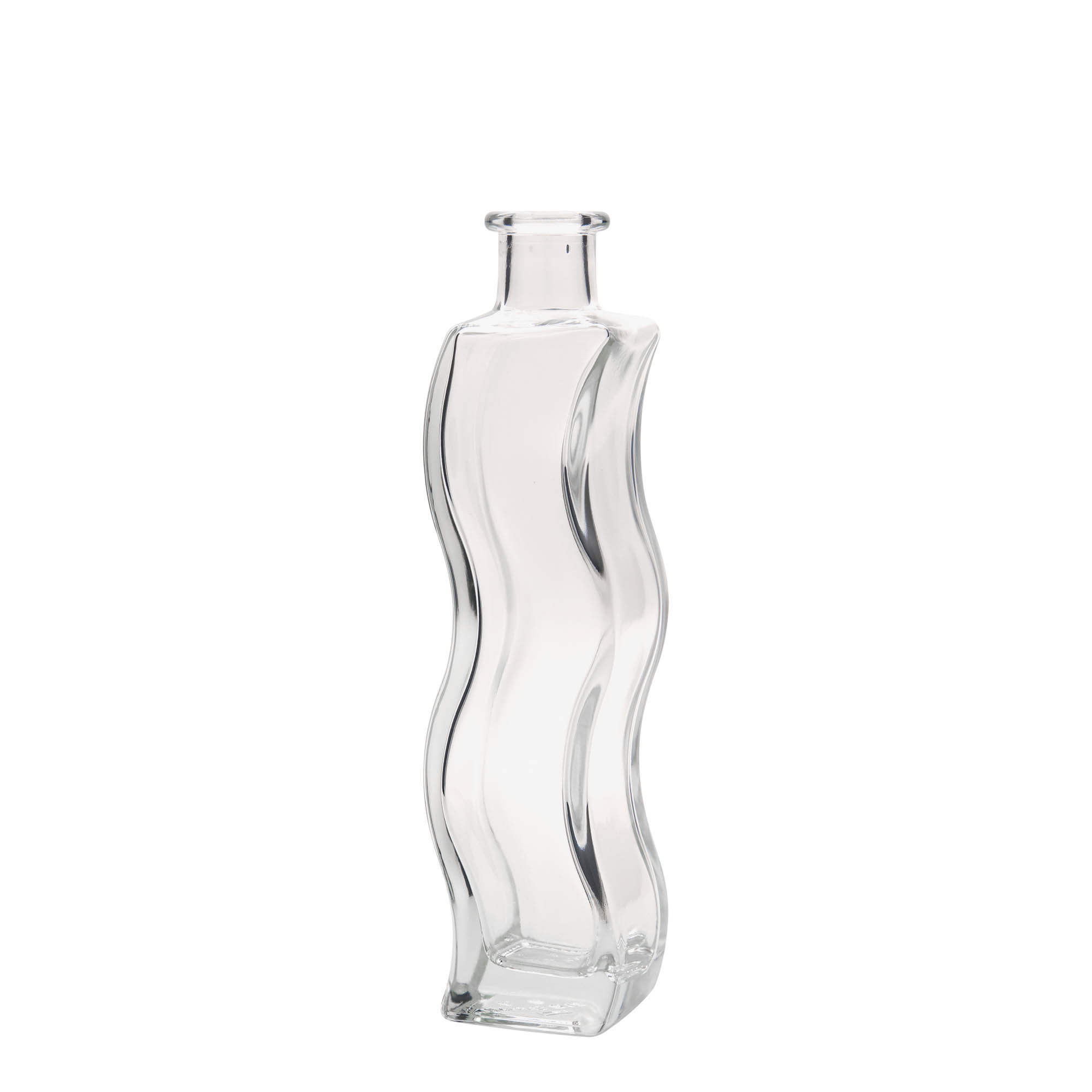 200 ml stikla pudele 'Vilnis', kvadrātiska, aizdare: korķis