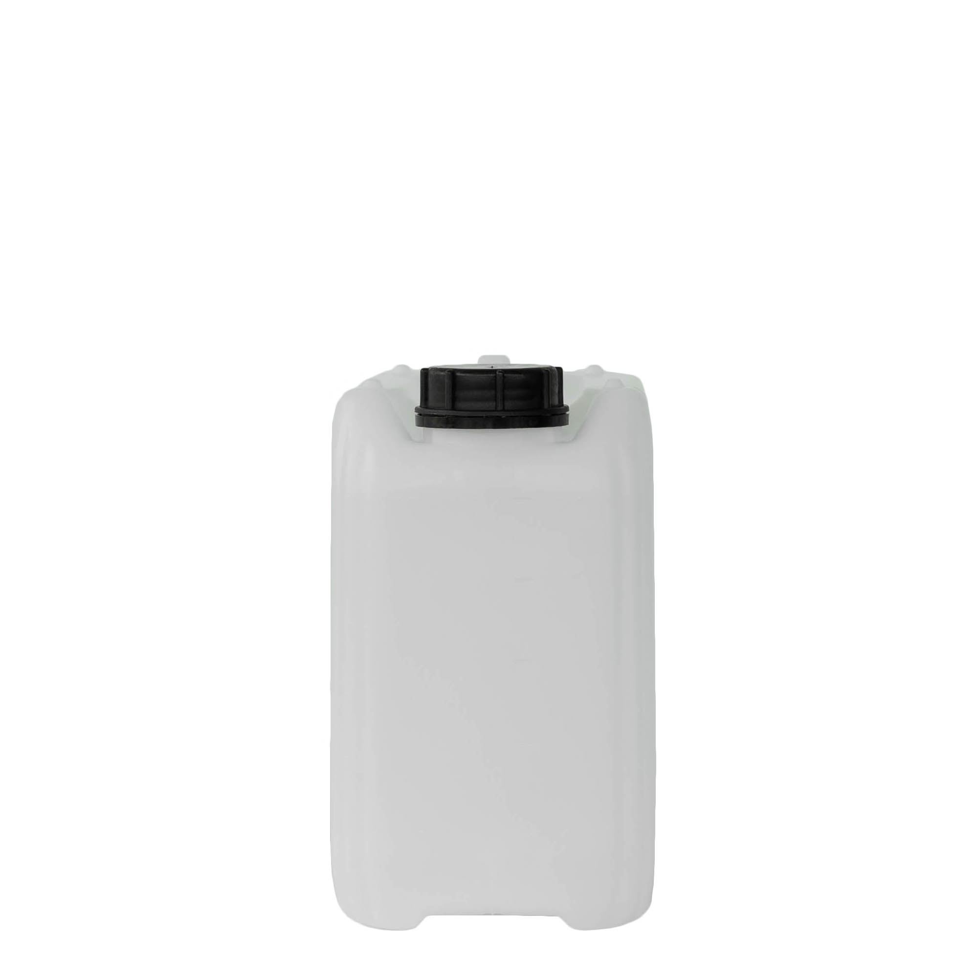 5 l kanniņa, taisnstūrveida, HDPE plastmasa, dabīga, atvere: ND 55