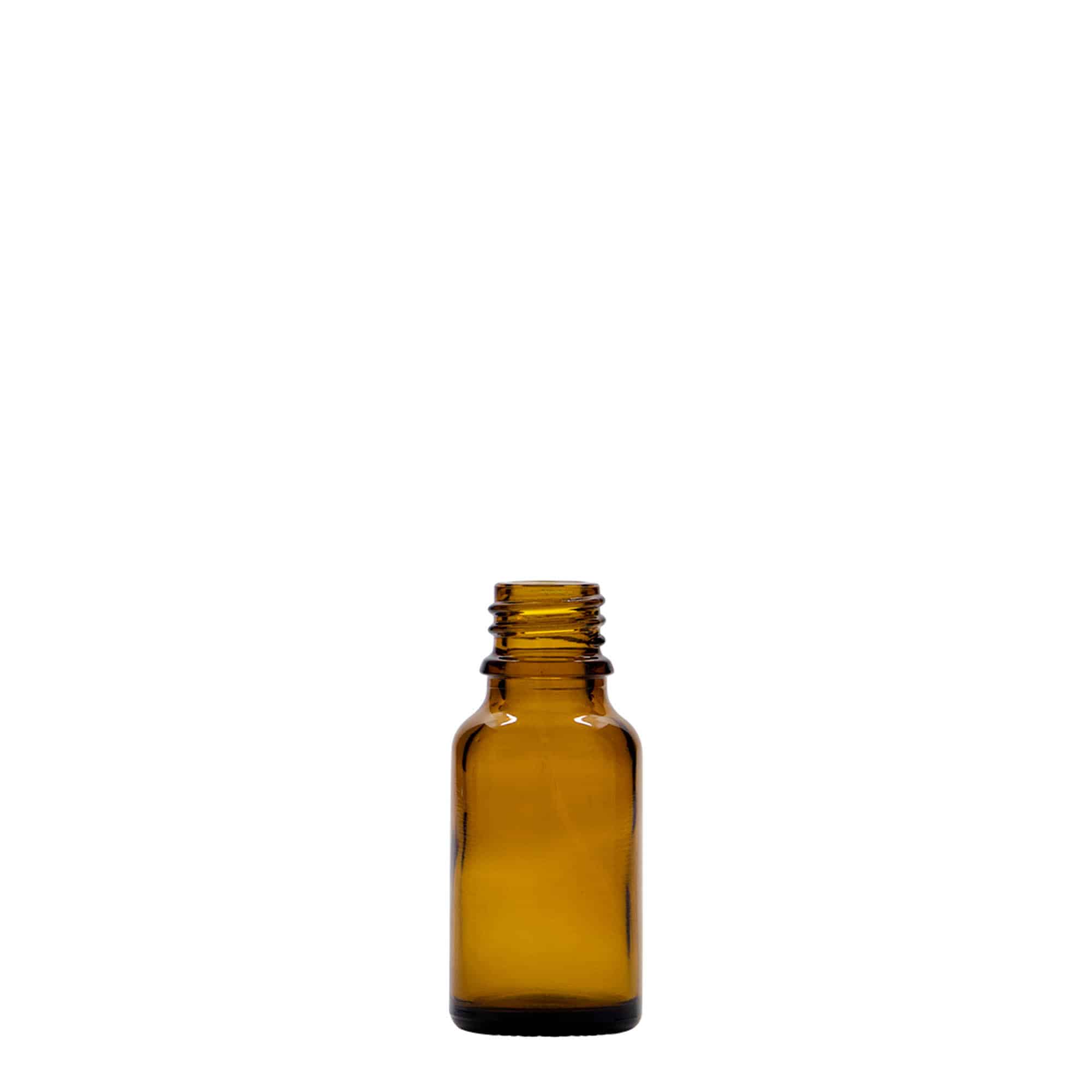 15 ml medicīnas pudelīte, stikls, brūna, atvere: DIN 18