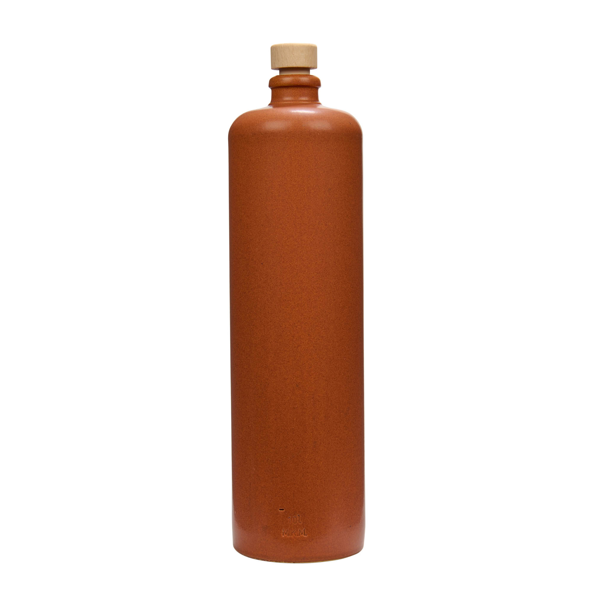 1.000 ml māla krūze, akmens trauks, sarkani-brūna, atvere: korķis 1.000 ml māla krūze, akmens trauks, sarkani-brūna, atvere: korķis