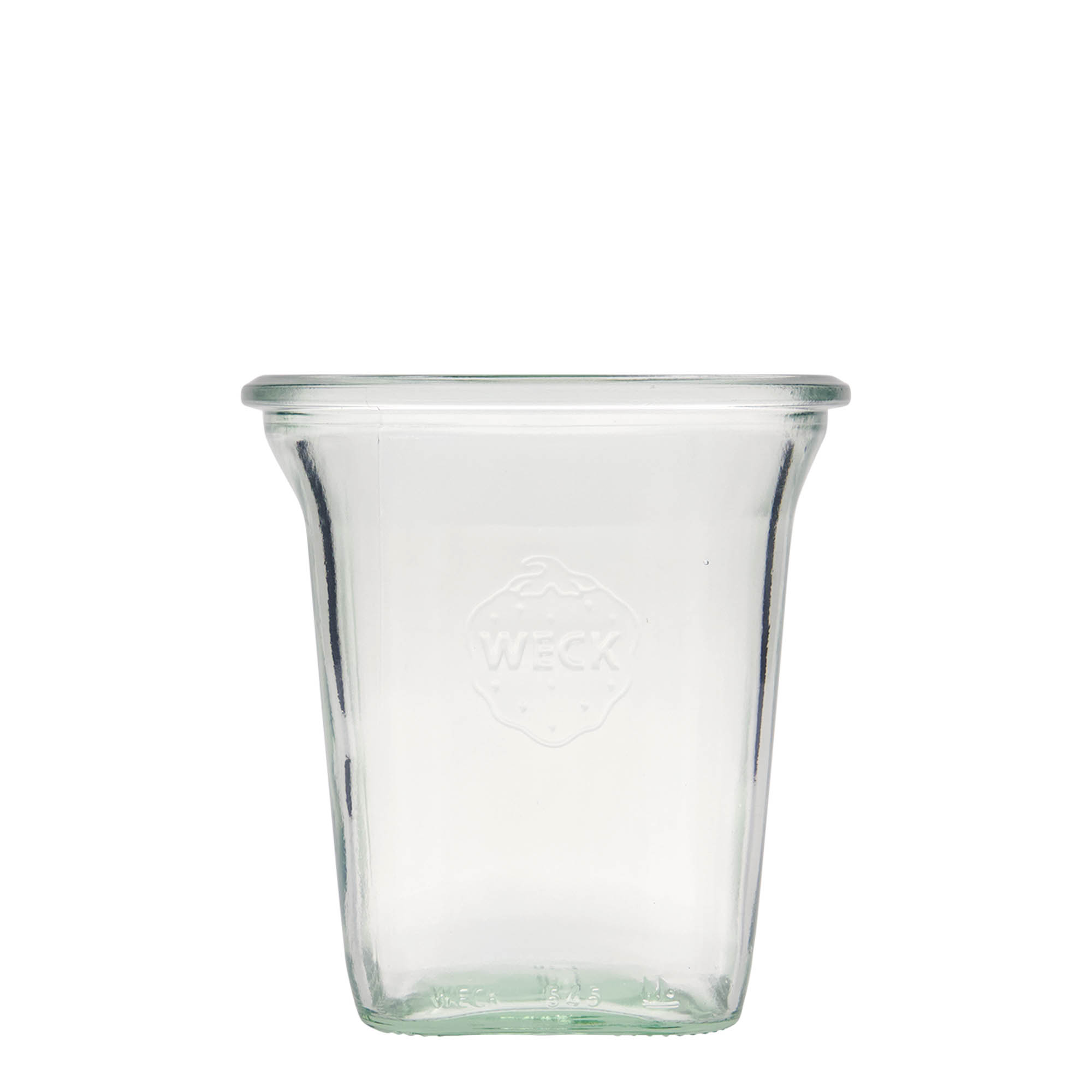 6x 545 ml WECK kvadrātstikla burka ar stikla vāciņu RR 100