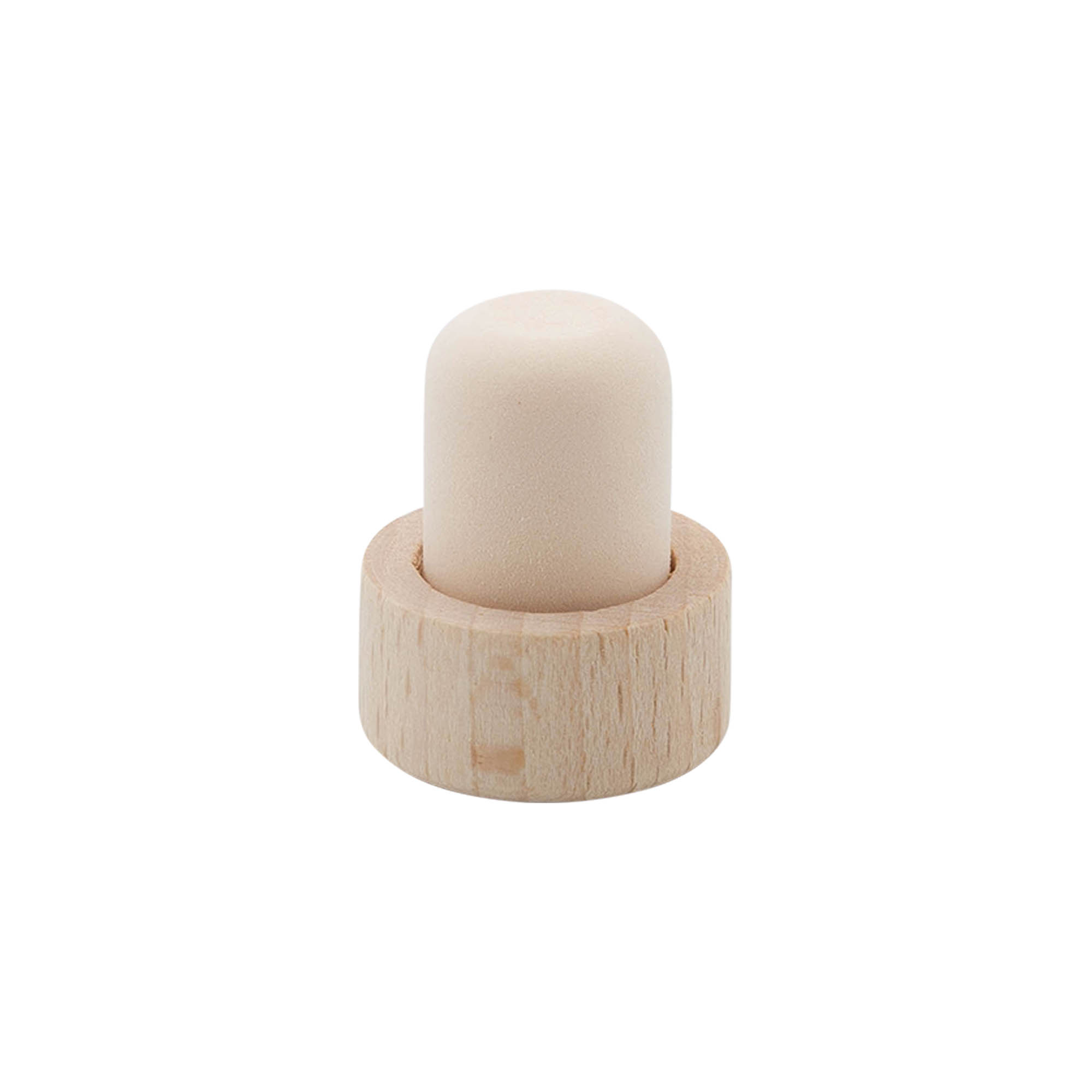 Roktura korķi 19 mm, koks/plastmasa, priekš mutes daļas: korķis Roktura korķi 19 mm, koks/plastmasa, priekš mutes daļas: korķis