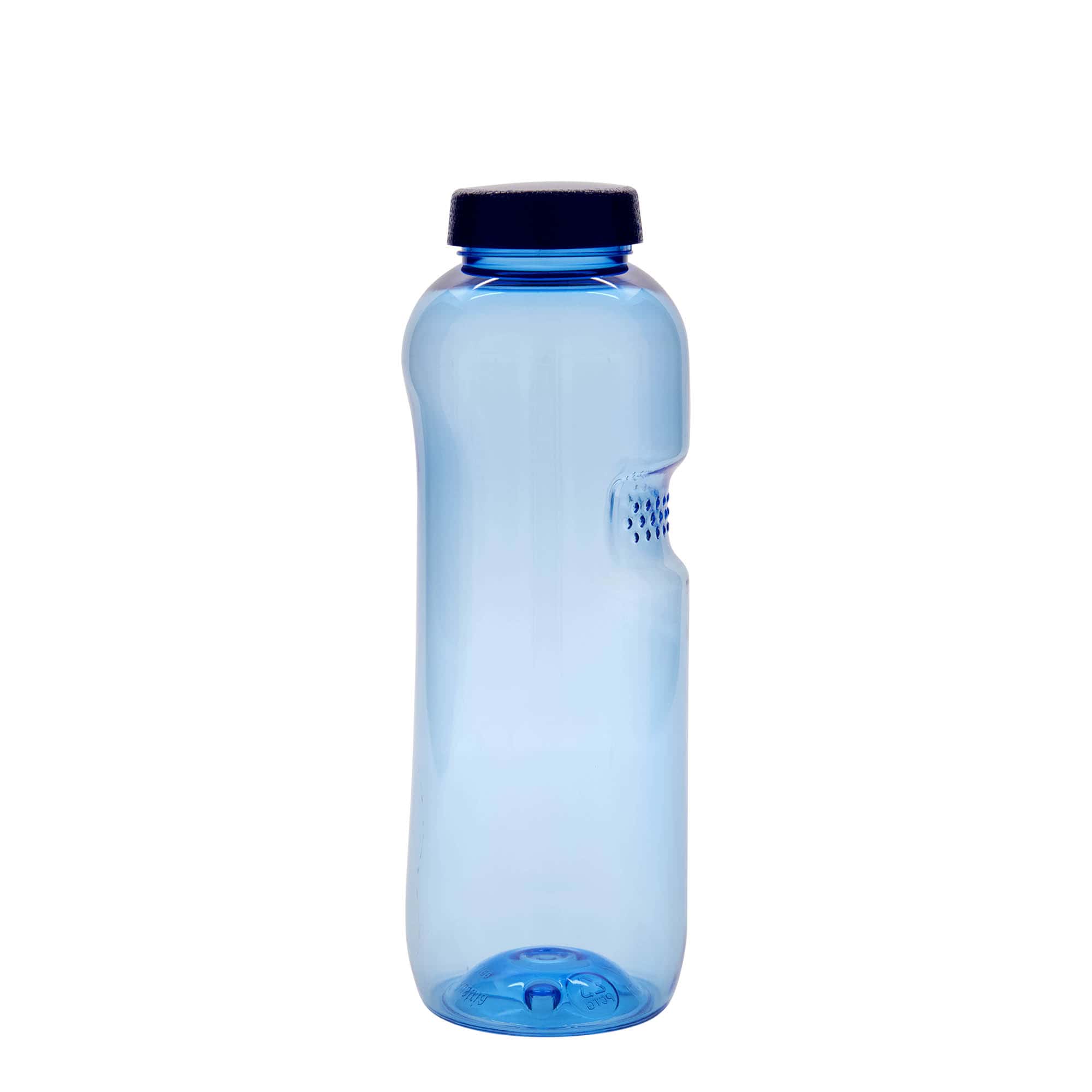 750 ml PET dzeramā pudele 'Kavodrink', plastmasa, zila