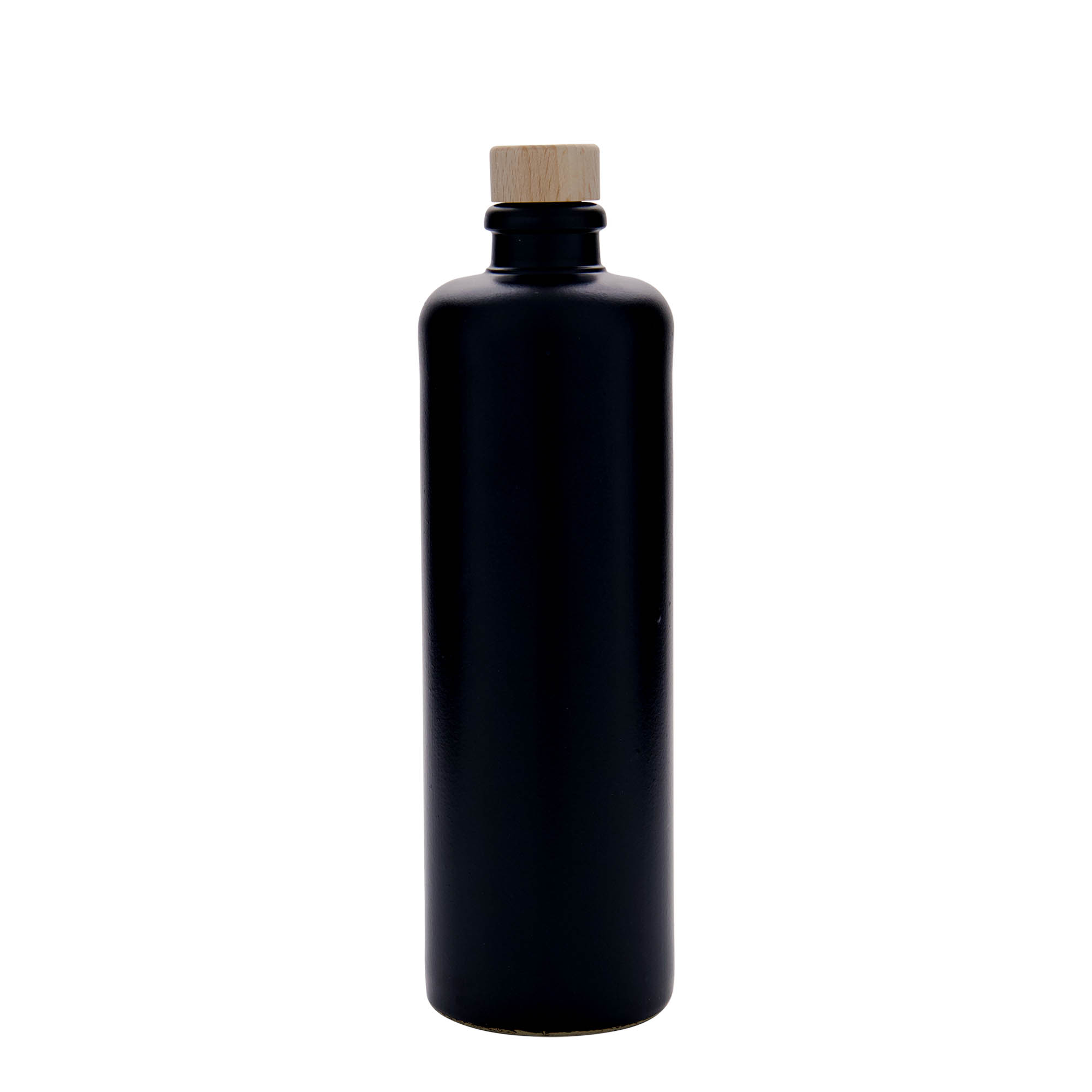 500 ml māla krūze, akmens trauks, melna, atvere: korķis